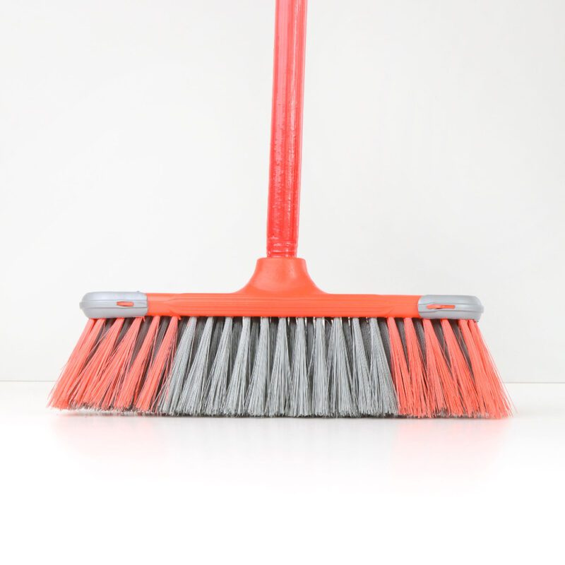Straight Soft Push Broom with Handle
