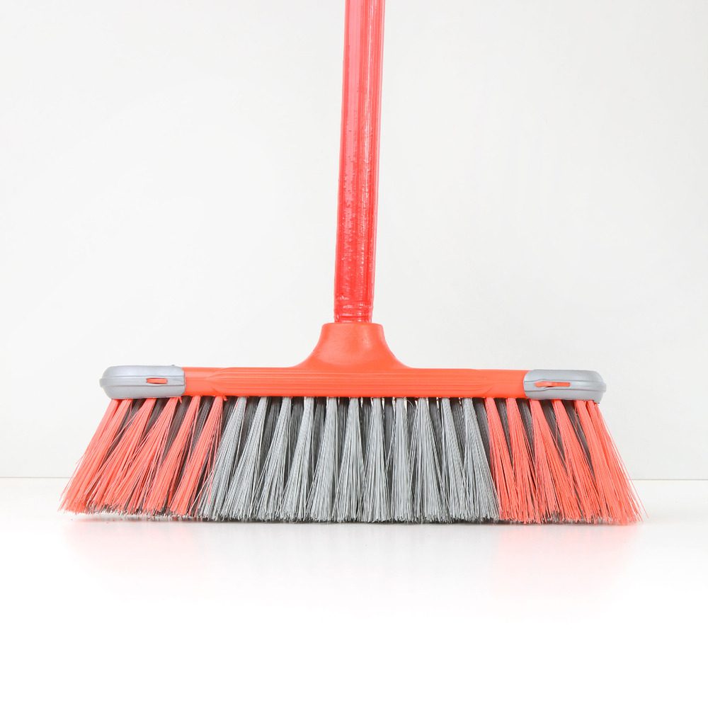 Straight Soft Push Broom with Handle