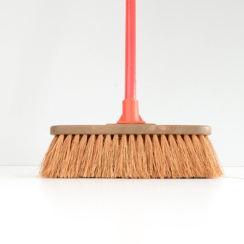 Plastic Coco Fibre Broom with Handle