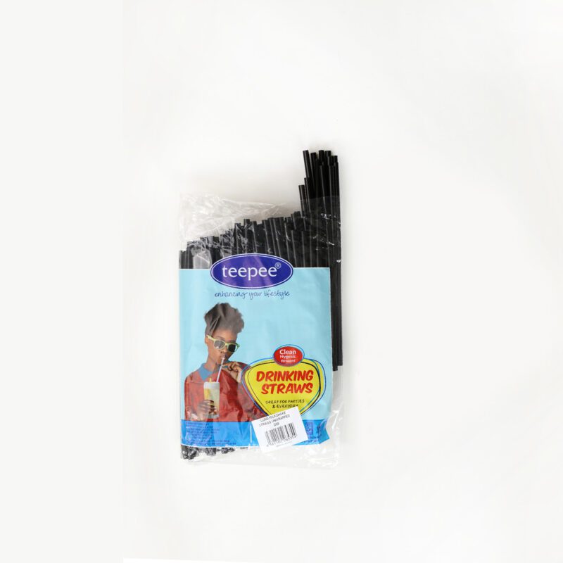 Long Milkshake Straws Unwrapped