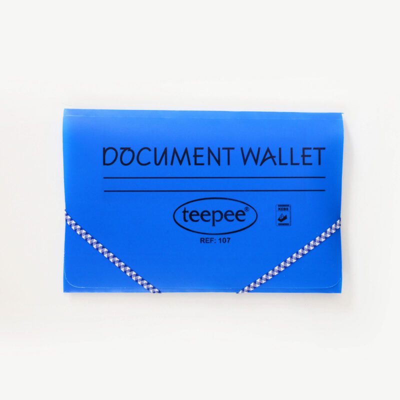Document Wallet Plastic With Elastic