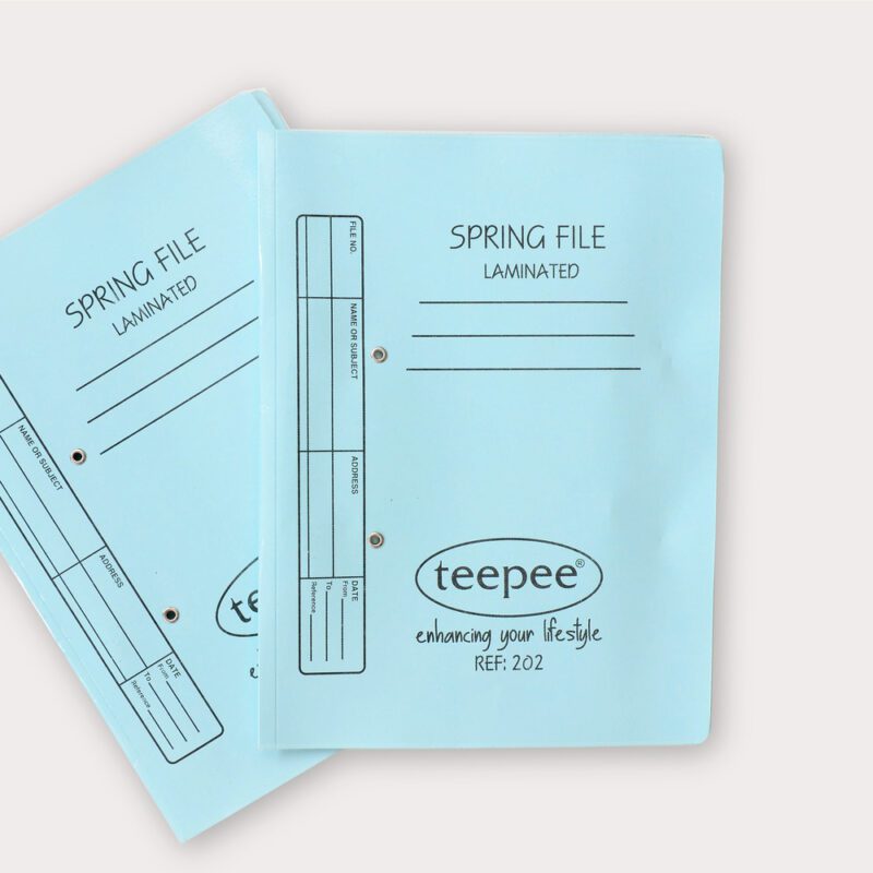 Laminated Manilla Spring File