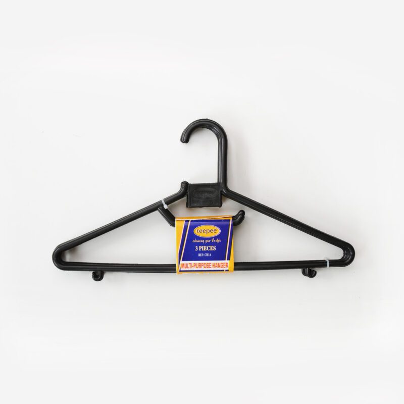Cloth Hanger Black (40 Packs of 3 each)